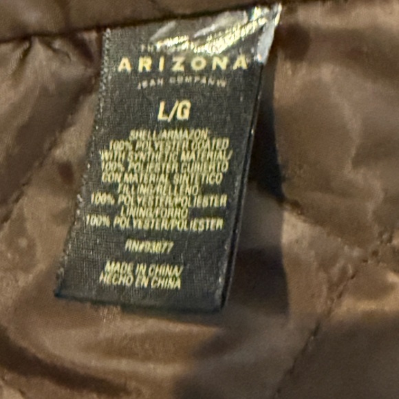 Vtg Arizona Jean Co Grunge Faux Leather Men's Racer Motorcycle Zip Jacket Sz Lrg - Picture 9 of 11